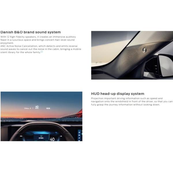 Ford Edge L Electric Car Advanced Technology and Energy Oil-Electric Hybrid with Ternary Lithium Battery