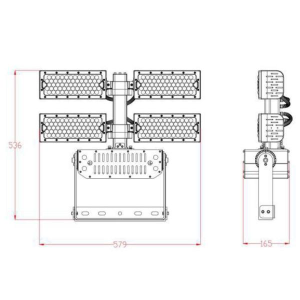 480 Wattage Waterproof LED Flood Lights Dustproof With Free Beam Angle Waterproof IP65