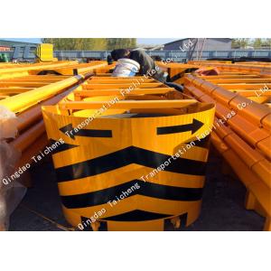Highway Steel Tunnel Entrance Anti Collision Pad Guideable Yellow Crash