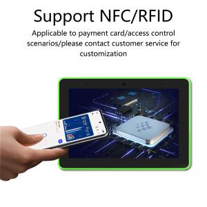 8 inch wall mount business Touch screen POE NFC android tablet pc with LED light