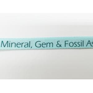 Custom Recycled Lanyards , White Logo Event Staff Lanyards Printing