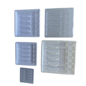 Customized PET Tray Packaging For Drug Water Injection Bottles