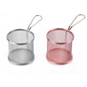 Customized 316 Stainless Steel Wire Mesh Baskets / Square Fry Basket