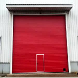 Security White Steel Overhead Sectional Door Insulated Manual/Automatic