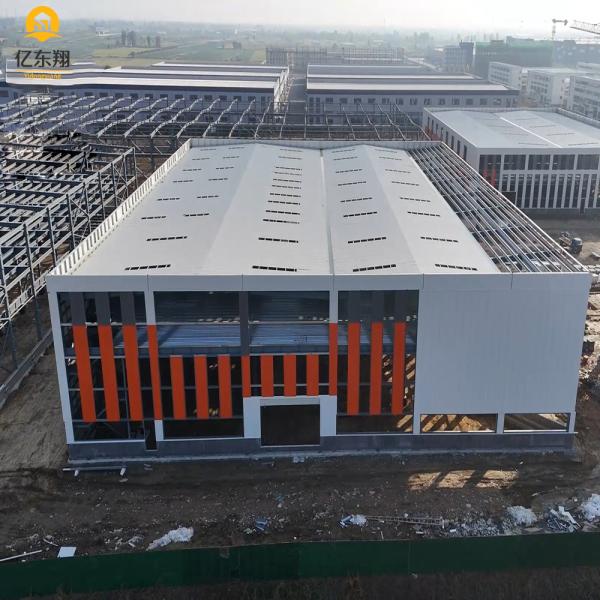 Industrial Prefabricated Steel Frame Contruction Buildings Large Span Steel