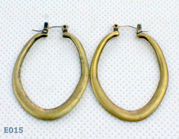 Fashion gold plated zirconia stud earring in 2012