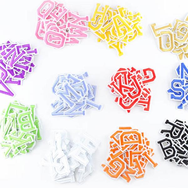 26 Letters Chenille Embroidery Patch For DIY Bags College Jacket​