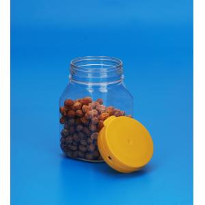 Easy Open End Empty Plastic Cans Transparent Color With Colorful Cover