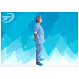 Disposable Coveralls Waterproof Disposable Gown With Knitted Cuff