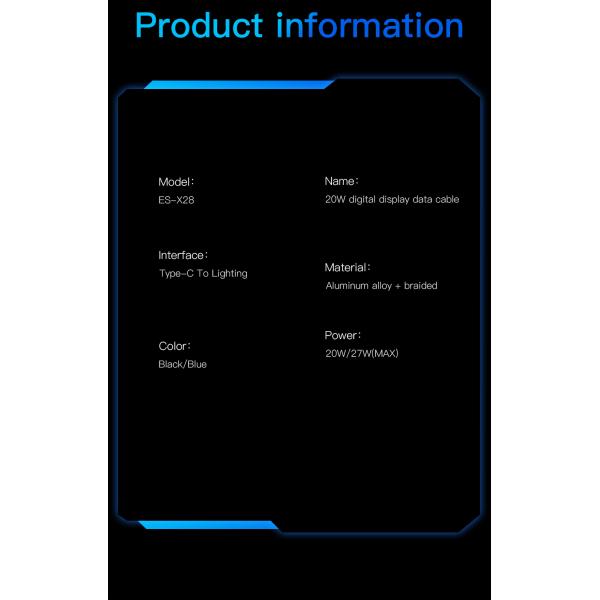Essager LED Digital Display Customised 1M 2M Cable OEM/ODM 27W 100W Fast Charging USB Cable For Mobile Phone