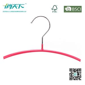 Betterall Peach Curved PVC Metal Hanger for Shirts