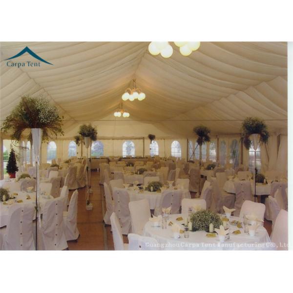 Fireproof Canvas Aluminium Frame Tents 15m * 20m With Wooden Flooring