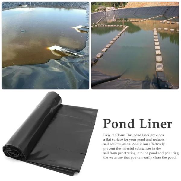 Supply 0.5mm 0.75mm 1mm HDPE Geomembrane for Aquaculture in Black White Green