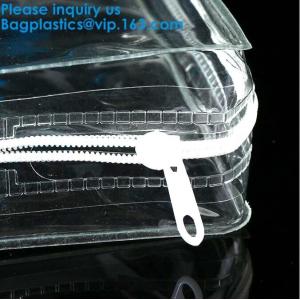 Custom Resealable Frosted Pp Eva Opp Slider Bag Pvc Frosted Cosmetic Garment