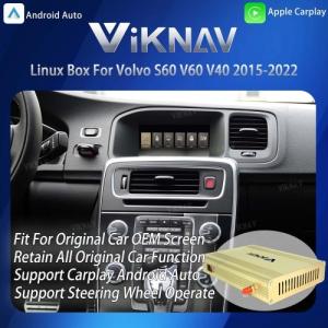 China ViKNAV Linux Interface Box for Volvo S60 V60 V40 2015-2022 with Wireless CarPlay on sale