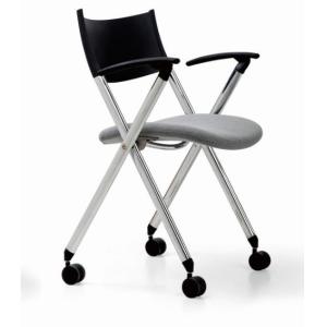 mobile foldable chair with casters