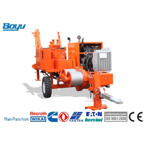 Buy 30kN Hydraulic Transmission Line Stringing Equipment Puller Cummins Engine at wholesale prices