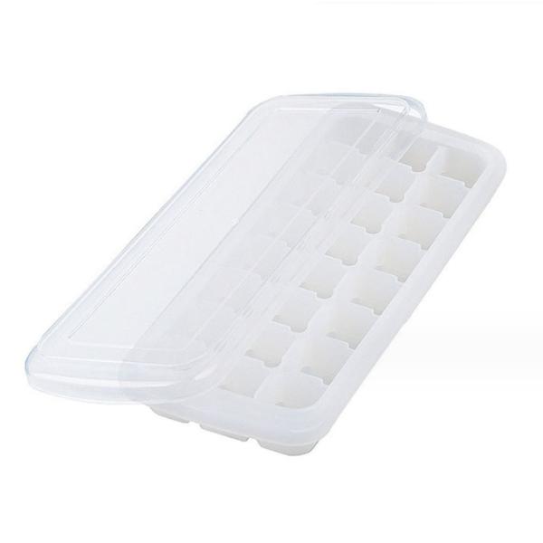 Food Grade 24 36 Square Ice Cube Silicone Mold with Plastic Type PP and PP Cover