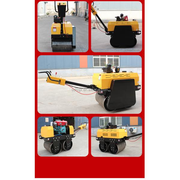 0.5 Ton Hand Compact Mini Road Roller with Travel Speed 0-4km/h and Hydraulic Pump Danfoss