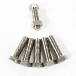 China Gr2 Titanium Hexagon Bolts And Nuts DIN933 DIN934 on sale