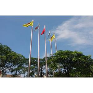 Automatic Control Stainless Steel Flagstaff Remote Distance 50M Flag Raising