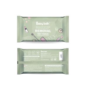 Individual Package Facial Wet Makeup Remover Wipes Private Label OEM