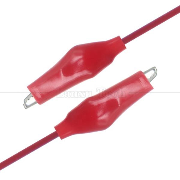 Black Red Electrical Alligator Crocodile Clamps Clips Battery Power Test Cable