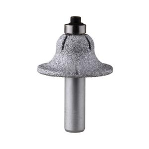 Grit Size 40 45 Porcelain Diamond Router Bit Vacuum Brazed