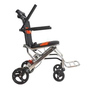 Portable Linkage Brake Foldable Transport Wheelchair Lightweight