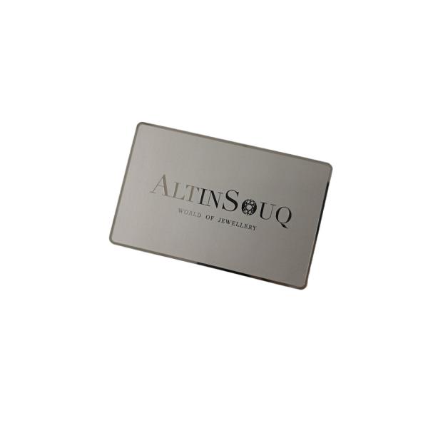 Buy Customized Logo Engraved Metal Business Cards Personalized Mirror Surface at wholesale prices