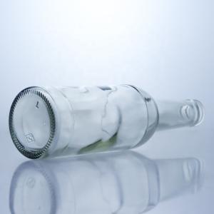 Flint Glass 276ml Brandy Vodka Tequila Glass Bottle With Cork For Body Material