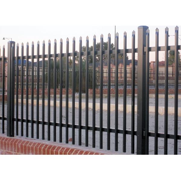 7ft High Tubular Garden Fencing , Spear Top Ornamental Fence Panels