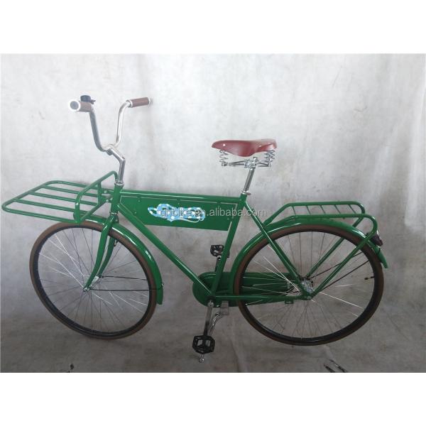Promote Advertising 28 Inch Green Color Vintage Style Adults Men Retro Bike with Big Flag