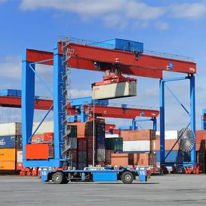 Quality Yard Mobile Container Gantry Crane RTG Type 30 Ton 40ton for sale