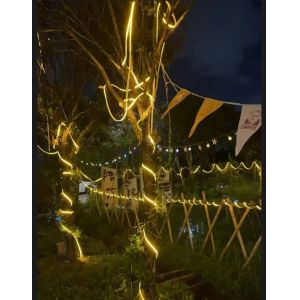 Warm White Solar Fairy String Lights with 72-Hour Runtime and 2000mAh-5000mAh