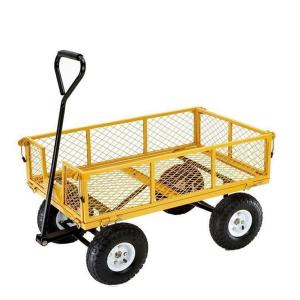 Outdoor Tools Heavy Duty Wheelbarrow Garden Trolley Mesh Cart