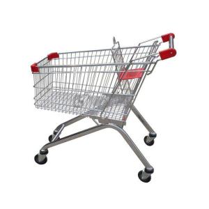 125L TGL Grocery Shopping Carts , ODM Supermarket Shopping Trolley Steel