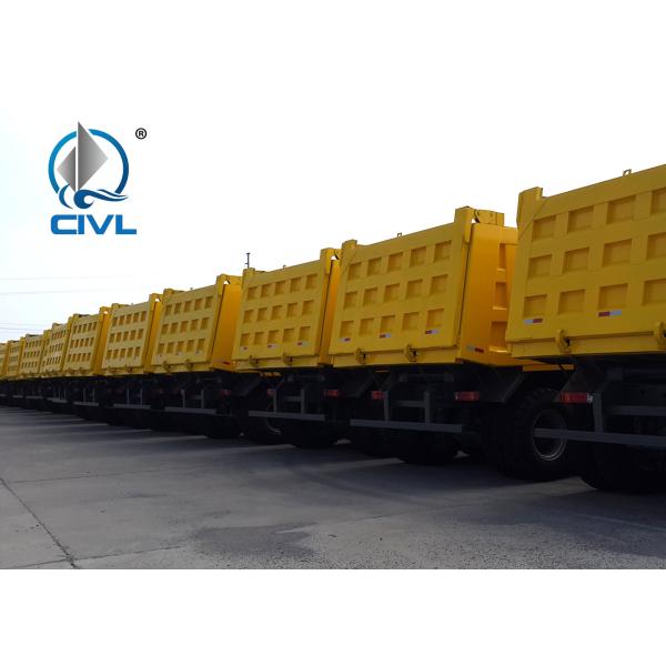 Yellow Color 10tires Mining Industry Heavy Duty Dump Truck 336HP 6X4 RHD 30 Ton mining dump truck