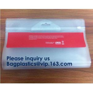 Slider Zip Lock Grip Seal Custom Size Logo PVC Slider Closure Mat Zipper Bag