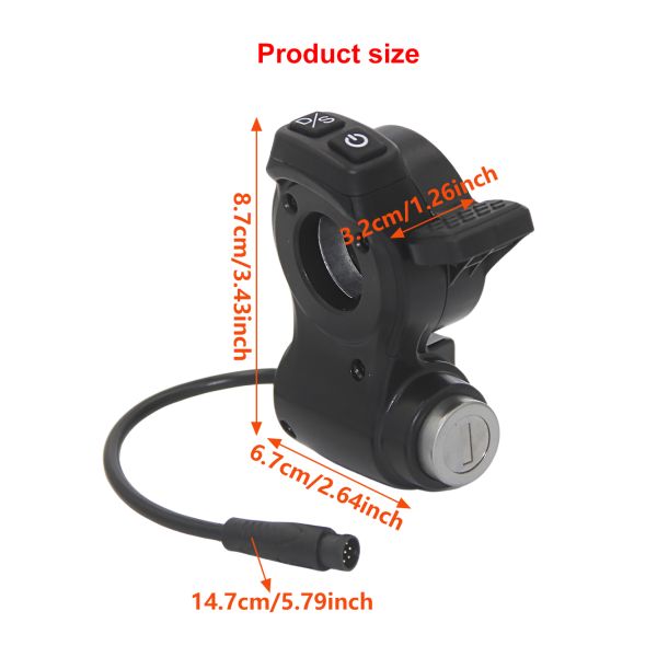 For Kukirin G2Master Electric Scooter Electric Door Lock Double Button Thumb Throttle Accelerator,E-scooter Electric Accessories