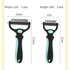 Pet Shredding Brush Portable Stainless Steel Pet Hair Remover