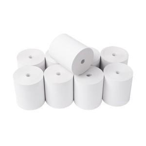White Plain 65gsm 57mmx40mm Pos Thermal Paper Rolls