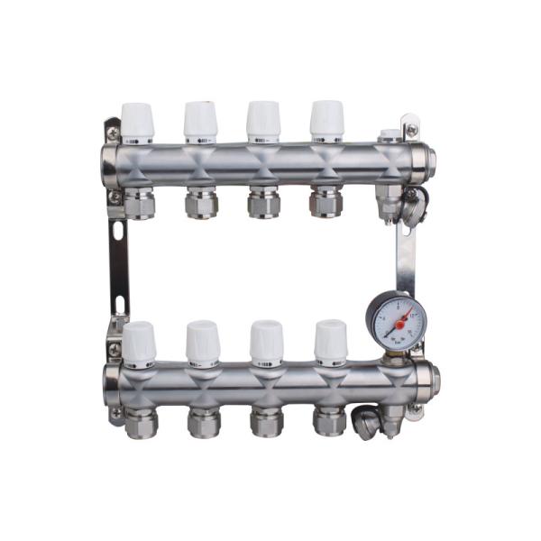 Buy Threaded Pipeline Brass Manifold 2-10way Hot Water Manifold Distribution at wholesale prices
