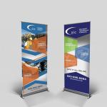 Waterproof Roll Up Banner Display Dye Sublimation Full Color Printing Reusable