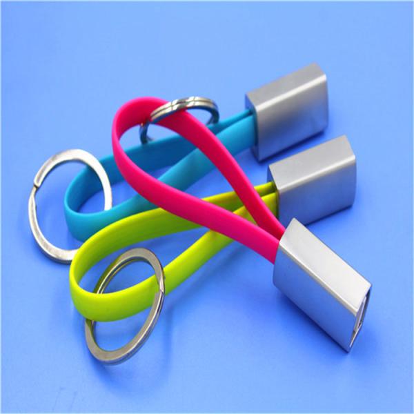 2 In 1 Keychain Usb Charging Cable TPE Material Fit Android And IPhone