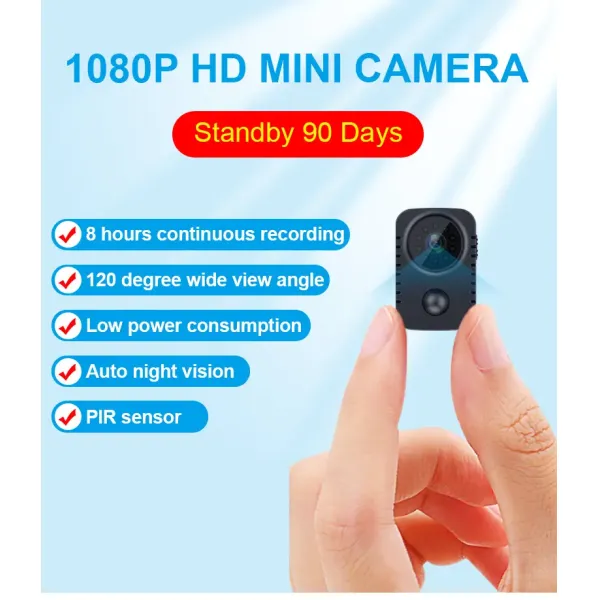 Mini Recording Camera M29 – 1080P HD Body Camera with Motion Detection, PIR Sensor, Long Battery Life – No WiFi Required