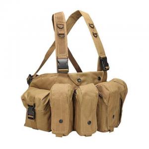 China Outdoor Tactical Pocket Outdoor Leisure Sports Small Mountaineering Riding Bag Oxford Cloth Vest Waist Bag on sale