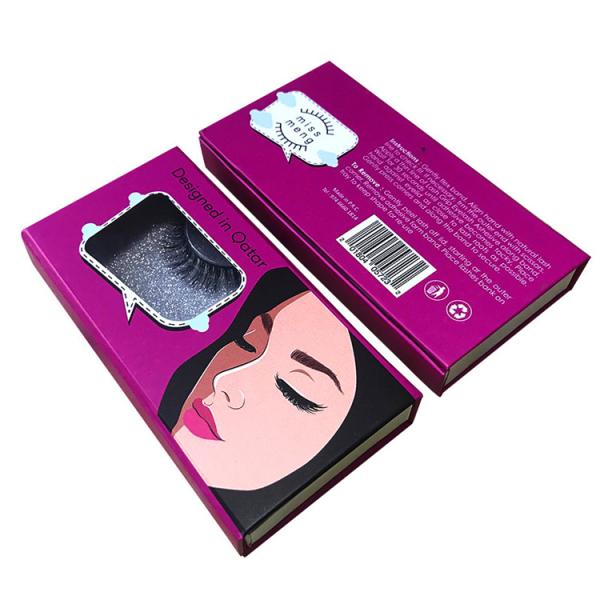 Folding Magnetic Luxury Cardboard Box With Logo False Eyelashes Packaging