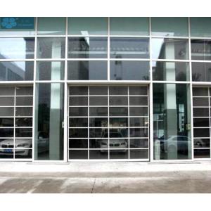 Transparent PC Glass Commercial Sectional Garage Doors