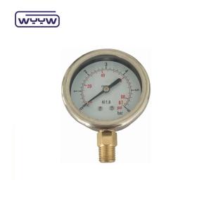 Quality 2.5&quot; Glycerine Filled Engine Oil Pressure Gauge 2.5% Accuracy for sale